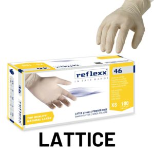 guanti lattice senza polvere reflexx