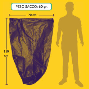 sacchi neri immondizia 70 x 110