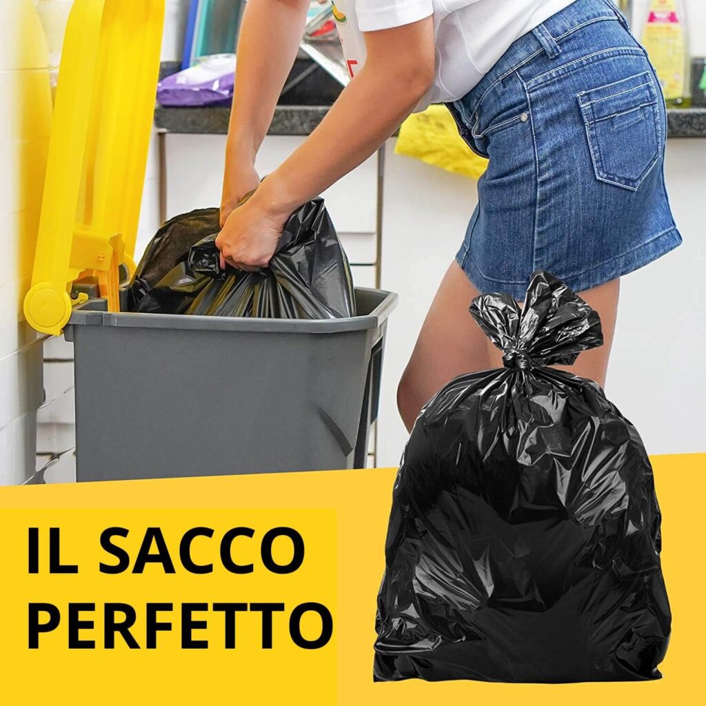 sacchi neri immondizia 70 x 110