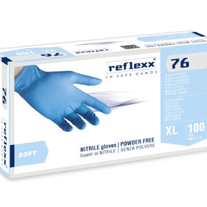 Guanti In Nitrile Senza Polvere Reflexx 76 – gr. 3,5 (M)