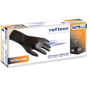 Guanti In Nitrile Senza Polvere Reflexx N79 Plus – Extra Lungo 30 cm – gr. 7,7
