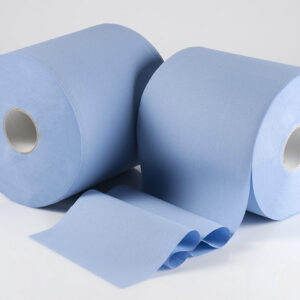 Rotolone Bobina Carta Industriale Rigenerata Blu - 2,40 Kg (4,80kg la Coppia)