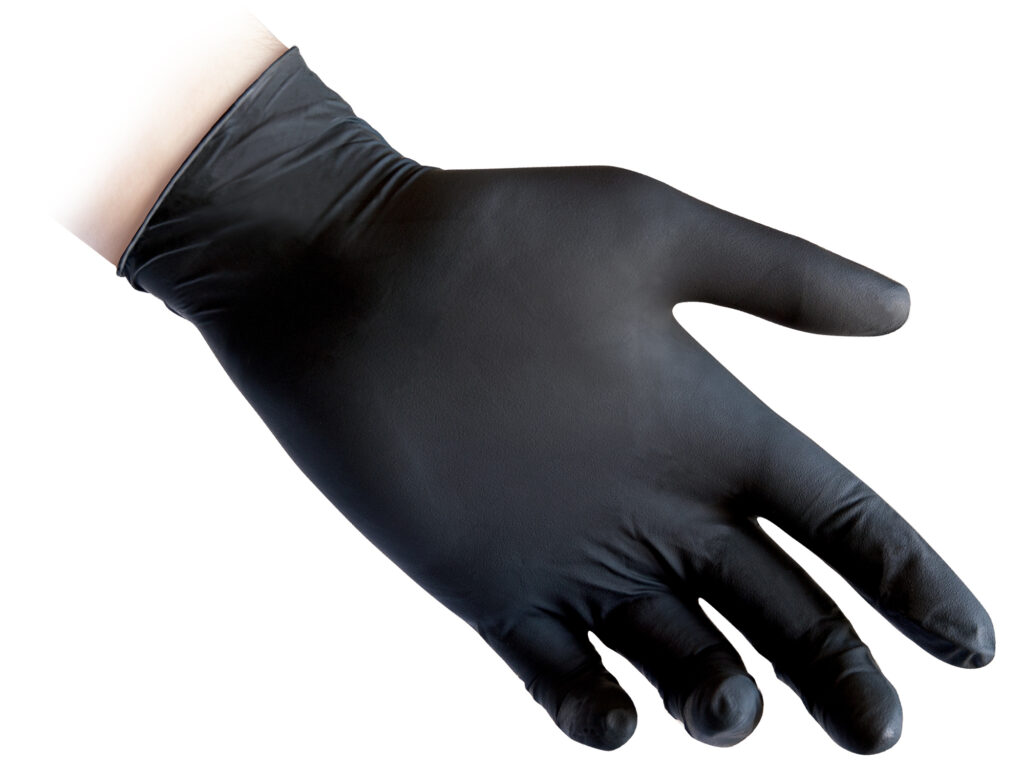 Guanti In Nitrile Neri Senza Polvere Reflexx N81 – gr. 3,2 (M)