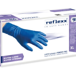 Guanti In Lattice High Risk blu Senza Polvere Reflexx 98 – gr. 18,5 (M)