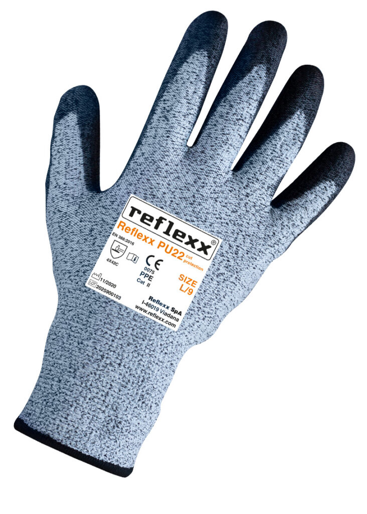 Guanti da lavoro Supportati In Poliuretano Reflexx PU22 cut protection