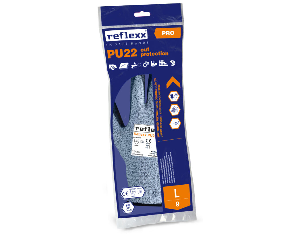 Guanti da lavoro Supportati In Poliuretano Reflexx PU22 cut protection